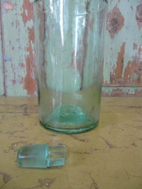 Antique bottle with stop