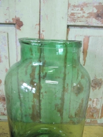 Grote glazen pot groen 15 liter