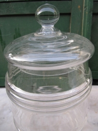 Old glass jar with lid