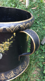 Antieke Franse Metalen Jardinière Nopoleon III