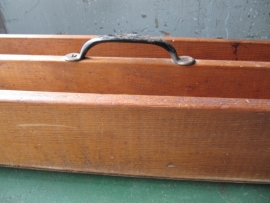 Old wooden carpenter bin