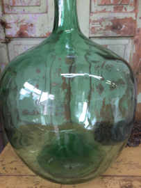 Large glass bottle green 50 liter