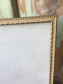 Brocant staand fotolijstje met glas
