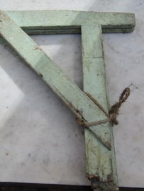 Brocante lage schragen set mintgroen