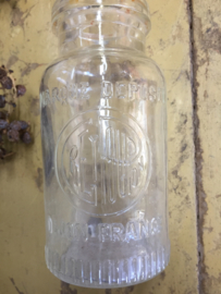 Old Glass Mustard Glass