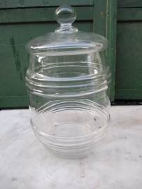 Old glass jar with lid