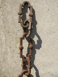 Old wrought iron chain