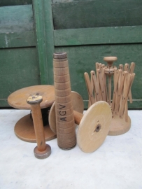 Old French wooden spool
