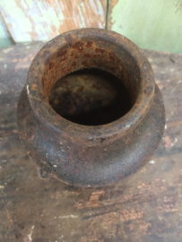 Antique cast iron jar