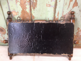 Antieke houten brievenhouder