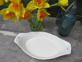 Brocante ovale ovenschaal