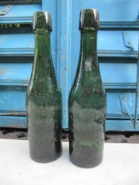 Oude bierfles groen F&R de Keyn Brasseurs Leefdael