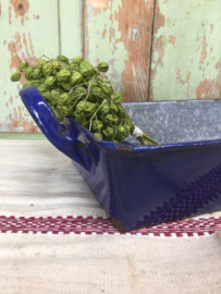 Brocante geëmailleerde braadslee