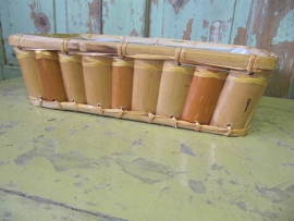 Vintage bamboe mandje