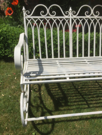 Old metal swing bench