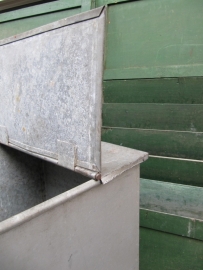 Old metal coffee-colored zinc box