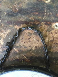 Antiek rond lijstje met glas