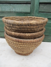 Old ark of rushes basket