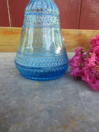 Brocant French blue bottle