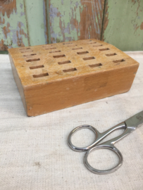 Vintage houten scharenblok