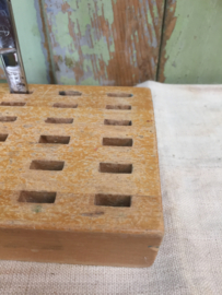 Vintage houten scharenblok