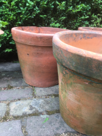 Grote antieke terracotta potten, set van 5