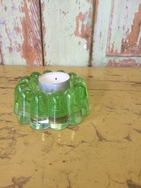 Oude glazen kast onderzetter