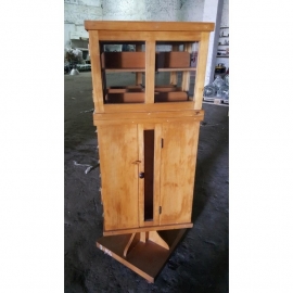 Vintage draaibare apothekerskast met 42 laden