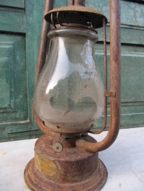 Old Oil Lamp with broken glass