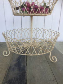 Oude metalen etagere