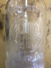 Old Glass Mustard Glass