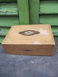 Nice old wooden box with dividers