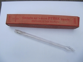Glazen injectie canule van Pyrex