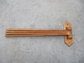 Houten wandhanddoekrek
