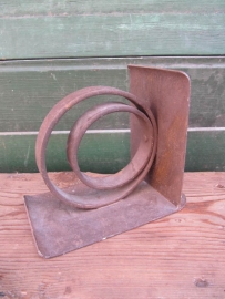 Old metal bookend / console