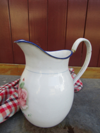Brocante Franse kan met bloemmotief