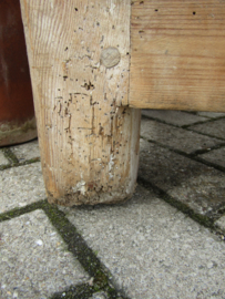 Antiek houten (slagers)hakblok