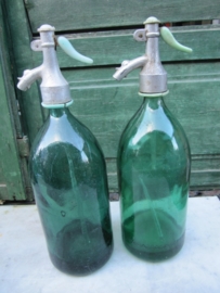 Flea green seltzer bottle