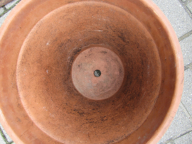 Terracottapot met brede rand