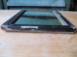 Antiek zwart spiegeltje