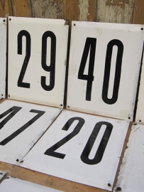 Large enamal number plates
