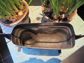 Antique French baking mold lamb