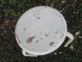 Old French metal stool