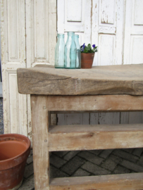 Antiek houten (slagers)hakblok