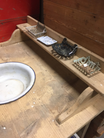 Brocante grenen wastafel