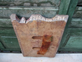 Old wooden textile stamp