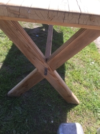 Oude houten tafel
