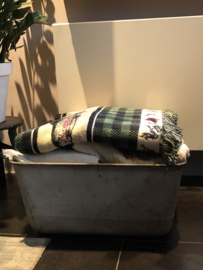Oude zinken wasbak/teil