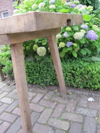 Oude slagers tafel