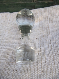 Brocante large glass bell for bottle